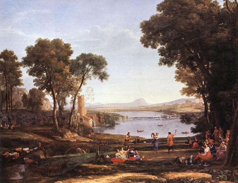 Landscape with Dancing Figures dfgdf, Claude Lorrain